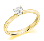 Round Brilliant Cut Solitaire Diamond Ring - 0.40 Or 0.60 Carat