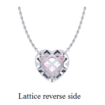 Lab Grown 1.10 Carat Vivid Pink Heart Diamond Necklace