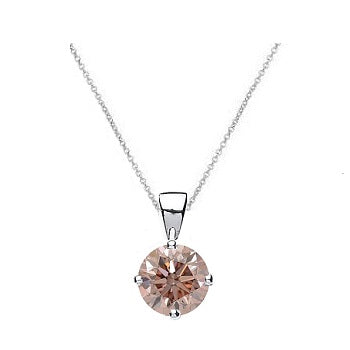 GIA Fancy Brown Pink 0.60 Carat Diamond Pendant Necklace - Pobjoy Diamonds