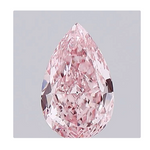 V/S1 Fancy Vivid Pink Pear Shape Lab Grown Diamond 1.00 Carat - Pobjoy Diamonds