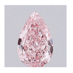 V/S1 Fancy Vivid Pink Pear Shape Lab Grown Diamond 1.00 Carat - Pobjoy Diamonds