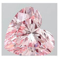 4.06 Carat Fancy Intense Pink Heart Shape Lab Grown Diamond