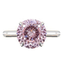 Load image into Gallery viewer, Fancy Intense Pink Modified Brilliant Cut Lab Grown Diamond Ring