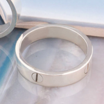 Gender Free Sterling Silver Love Ring