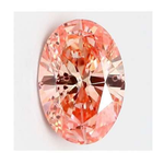 Fancy Intense Pink Oval Cut Lab Grown Diamond 0.90 Carat Si2 - Pobjoy Diamonds