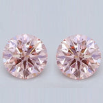 Lab Grown Fancy Pink Diamond Stud Earrings - VS1