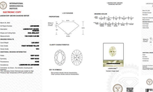 Load image into Gallery viewer, Fancy Intense Yellow Oval Cut Lab Grown Diamond 1.06 Carat VS2 - Pobjoy Diamonds