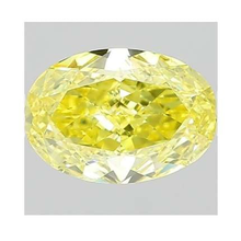 Load image into Gallery viewer, Fancy Intense Yellow Oval Cut Lab Grown Diamond 1.06 Carat VS2 - Pobjoy Diamonds