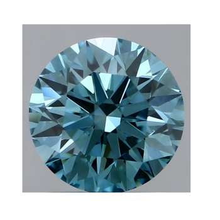 Load image into Gallery viewer, Fancy Intense Bluish Green Round Cut Lab Grown Diamond 1.26 Carat - Pobjoy Diamonds