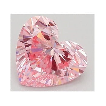 Lab Grown Heart Shaped Fancy Intense Pink Diamond- 1.50 Carat