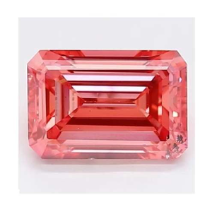 Fancy Vivid Pink Emerald Shape Lab Grown Diamond 1.51 Carat - Pobjoy Diamonds