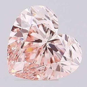 Fancy Pink Heart Cut Lab Grown Diamond 1.69 Carat - Pobjoy Diamonds