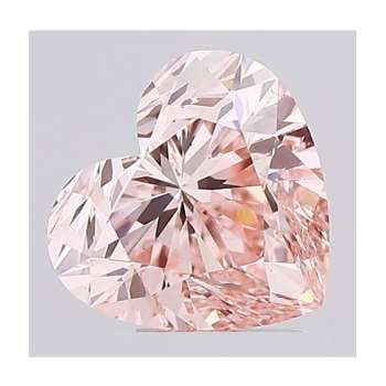 Fancy Pink Heart Cut Lab Grown Diamond 1.69 Carat - Pobjoy Diamonds