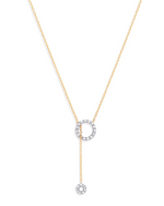 9K Yellow Gold & Diamond Circle Of Life Necklace 