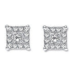 18K White Gold 0.25 Carat Diamond Stud Earrings - Pobjoy Diamonds