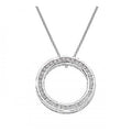 18K White Gold & Channel Set Diamond Pendant - Pobjoy Diamonds