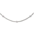 Yard of Diamonds 18K White Gold  Necklace - Pobjoy Diamonds