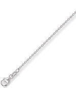 18K White Gold Belcher Chain - Pobjoy Diamonds