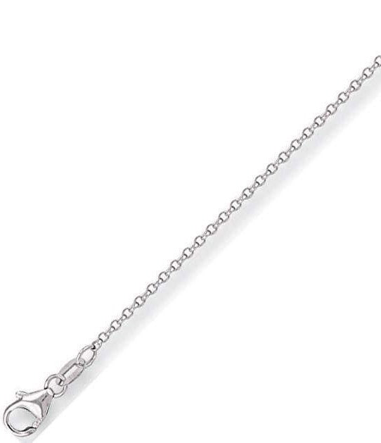 18K White Gold Belcher Chain - Pobjoy Diamonds