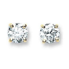 Load image into Gallery viewer, Bespoke 18K Gold Round Brilliant Cut Diamond Stud Earrings 0.60 To 1.40 CTW- G/VS2 - Pobjoy Diamonds