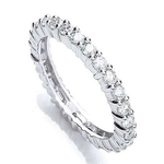 950 Platinum Diamond Full Eternity Ring 1.00 CTW - Pobjoy Diamonds