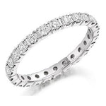 18K gold full eternity ring 1.00 carat weight round cut diamonds