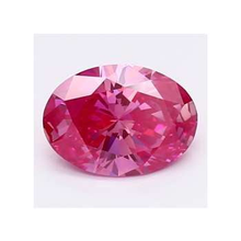 Load image into Gallery viewer, Oval Cut Fancy Purplish Red Lab Grown Diamond 1.00 Carat - Pobjoy Diamonds