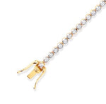 18K Yellow Gold  Diamond Tennis Bracelet 1.00 Carat