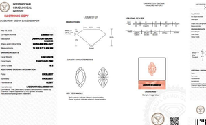 Fancy Vivid Pink Marquise Cut Lab Grown Diamond 2.04 Carat Si2 - Pobjoy Diamonds