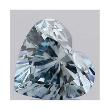 Load image into Gallery viewer, Fancy Intense Greenish Blue Heart Cut Lab Grown Diamond 2.00 Carat - Pobjoy Diamonds