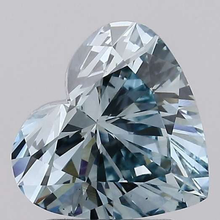 Load image into Gallery viewer, Fancy Intense Greenish Blue Heart Cut Lab Grown Diamond 2.00 Carat - Pobjoy Diamonds