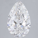 Pear Shape Lab Diamond Ring 2.00 Carats E/VS1