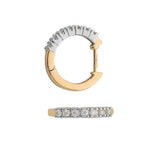 9K Yellow Gold 0.25 CTW Diamond Hug Earrings - Pobjoy Diamonds