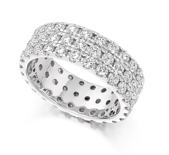 950 Platinum 3.10 CTW Diamond Full Eternity Ring