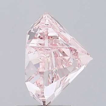 3.99 Carat Fancy Intense Pink Heart Shape Lab Grown Diamond VS2 - Pobjoy Diamonds