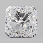 LAB GROWN DIAMOND SQUARE RADIANT CUT 3.31 CART E/VVS2 EX EX