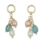 9K Yellow Gold Baroque Pearl Drop Earrings - Pobjoy Diamonds