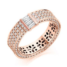 Load image into Gallery viewer, Baguette &amp; Round Brilliant Diamond Cocktail Ring 1.90 Carats  - Pobjoy Diamonds