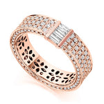 Baguette & Round Brilliant Diamond Cocktail Ring 1.90 Carats  - Pobjoy Diamonds