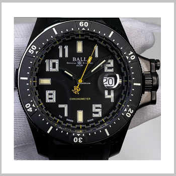 BALL Engineer Hydrocarbon Titanium Chronometer Watch - Black Dial 42mm