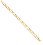 9K  Gents Yellow Gold Casted Bracelet - Pobjoy Diamonds