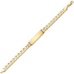 9K Gold Gents Curb Identification Bracelet - Pobjoy Diamonds