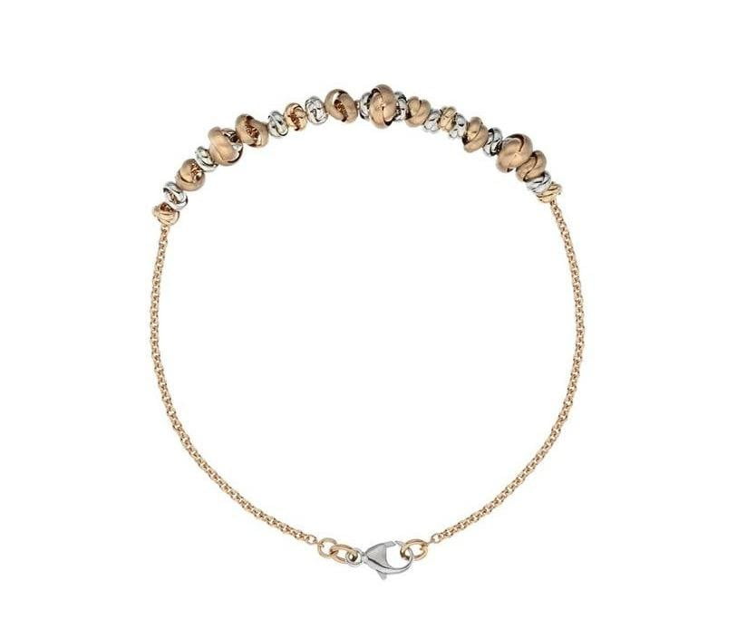 9K Rose & White Gold Knot Bracelet - Pobjoy Diamonds