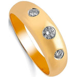 9K Yellow Gold Gents Diamond Ring H-I/Si - Pobjoy Diamonds