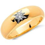 9K Yellow Gold Gents Diamond Ring H-I/Si - Pobjoy Diamonds