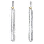 9K Yellow Gold Diamond Drop Earrings 0.25 Carat - Pobjoy Diamonds