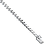 9K White Gold Diamond Tennis Bracelet - Pobjoy Diamonds