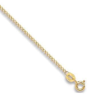 Pobjoy 9K Yellow Gold Ladies Curb Chain