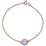 9K Rose Gold & Amethyst Adjustable Ladies Bracelet - Pobjoy Diamonds