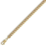 9K Yellow Gold Mens Domed Curb Neck Chain - Pobjoy Diamonds